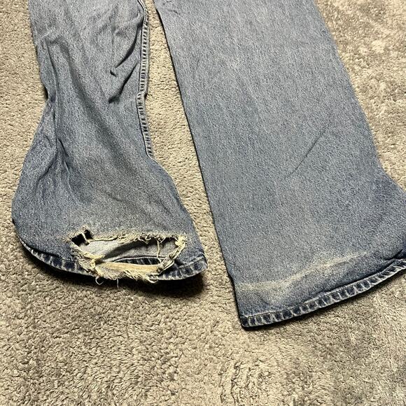 Vintage Levis L2 Jeans Men 36x34 Loose Baggy Fit Straight Leg 90s Skate Faded * - Picture 4 of 13